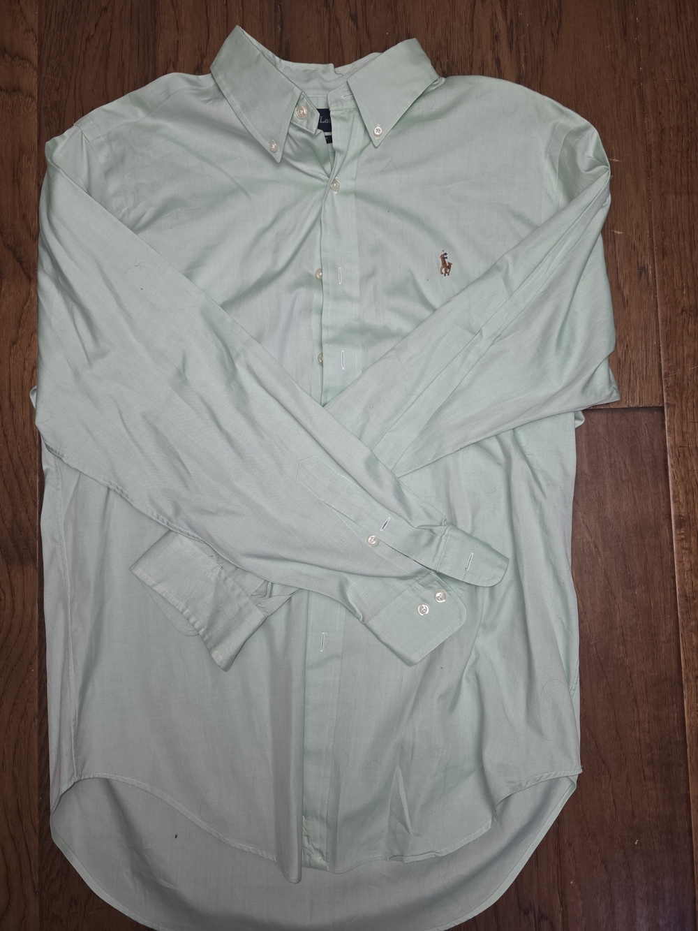 Ralph Lauren Light Mint Green Button-Down Shirt sz 16